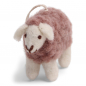 Preview: Flauschiges mini Schaf altrose aus Filz von Gry & Sif