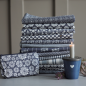 Preview: Geschirrtuch Fliesen blau / Tiles thunder blue von Krasilnikoff