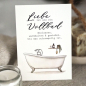 Preview: Postkarte Aquarell mit Badewanne "Liebe ist wie ein Vollbad"