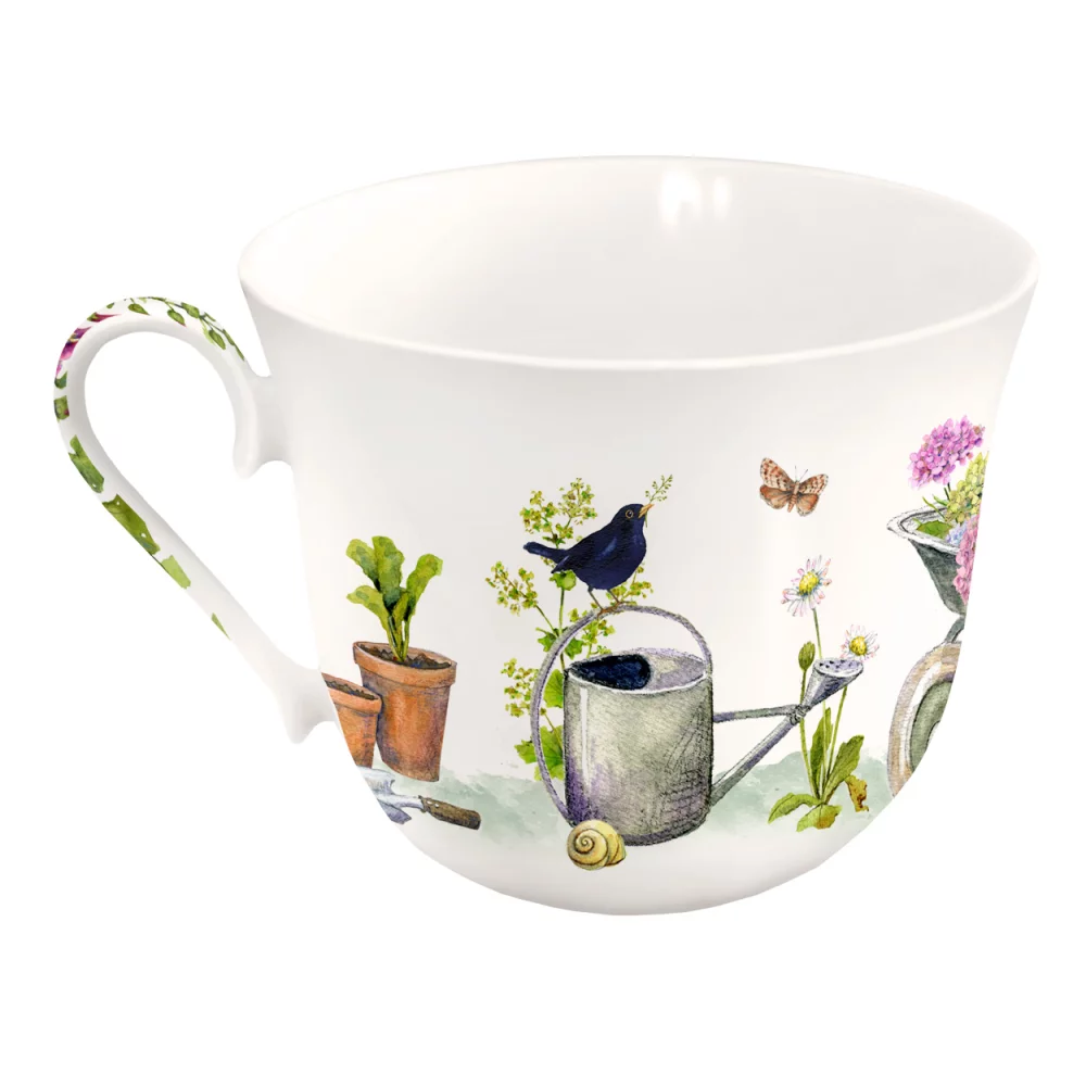 Tasse Porzellan Garten Hortensien von Grätz Verlag