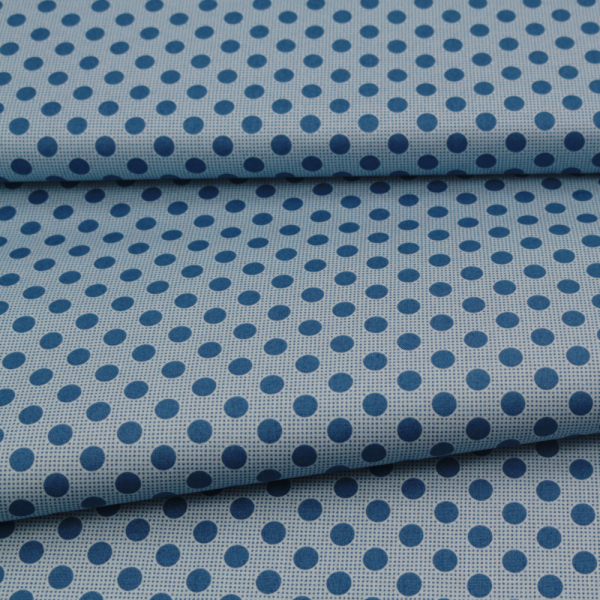 Baumwollstoff Medium Dots jeansblau von Tilda