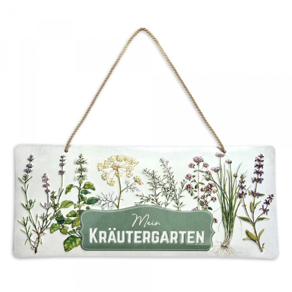 Türschild / Blechschild "Kräutergarten" Grätz Verlag