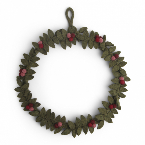 Entdecke diesen zauberhaften Kranz mit roten Beeren von Gry & Sif im Herbst-Näh- & Duftstube Onlineshop – Dein perfekter Herbstschmuck!