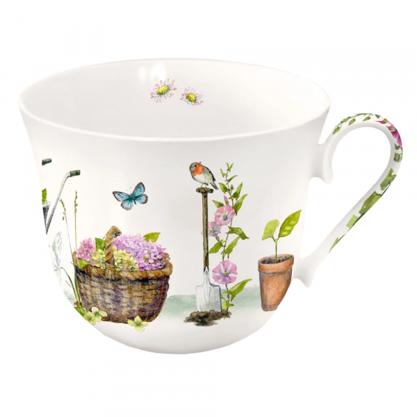 Tasse Porzellan Garten Hortensien von Grätz Verlag