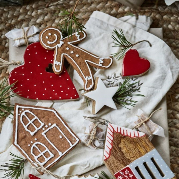 Weihnachtsdeko Stern weiß aus Holz von IB Laursen