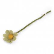 Blume aus Filz - zartgrün "Zweig mit Blume" von Gry & Sif