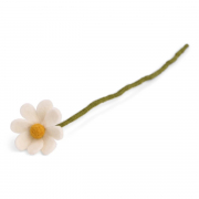 Blume aus Filz - weiß "Zweig mit Blume" von Gry & Sif